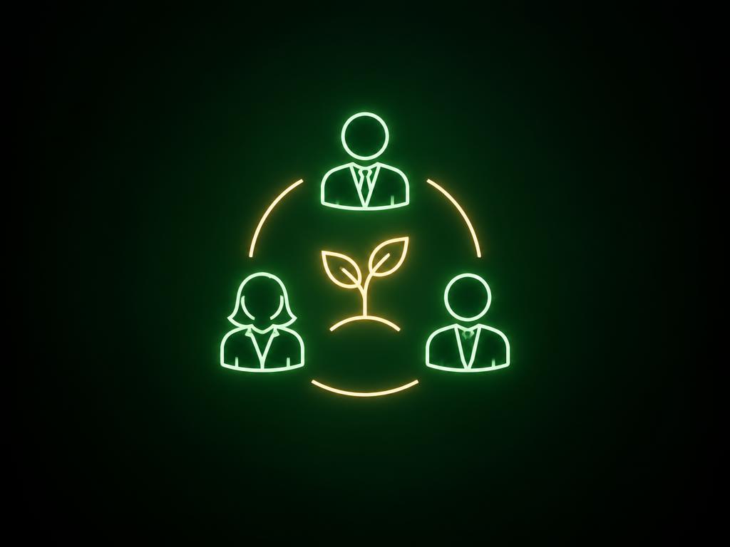 Retirement and professional coordination: a mint and gold line illustration
